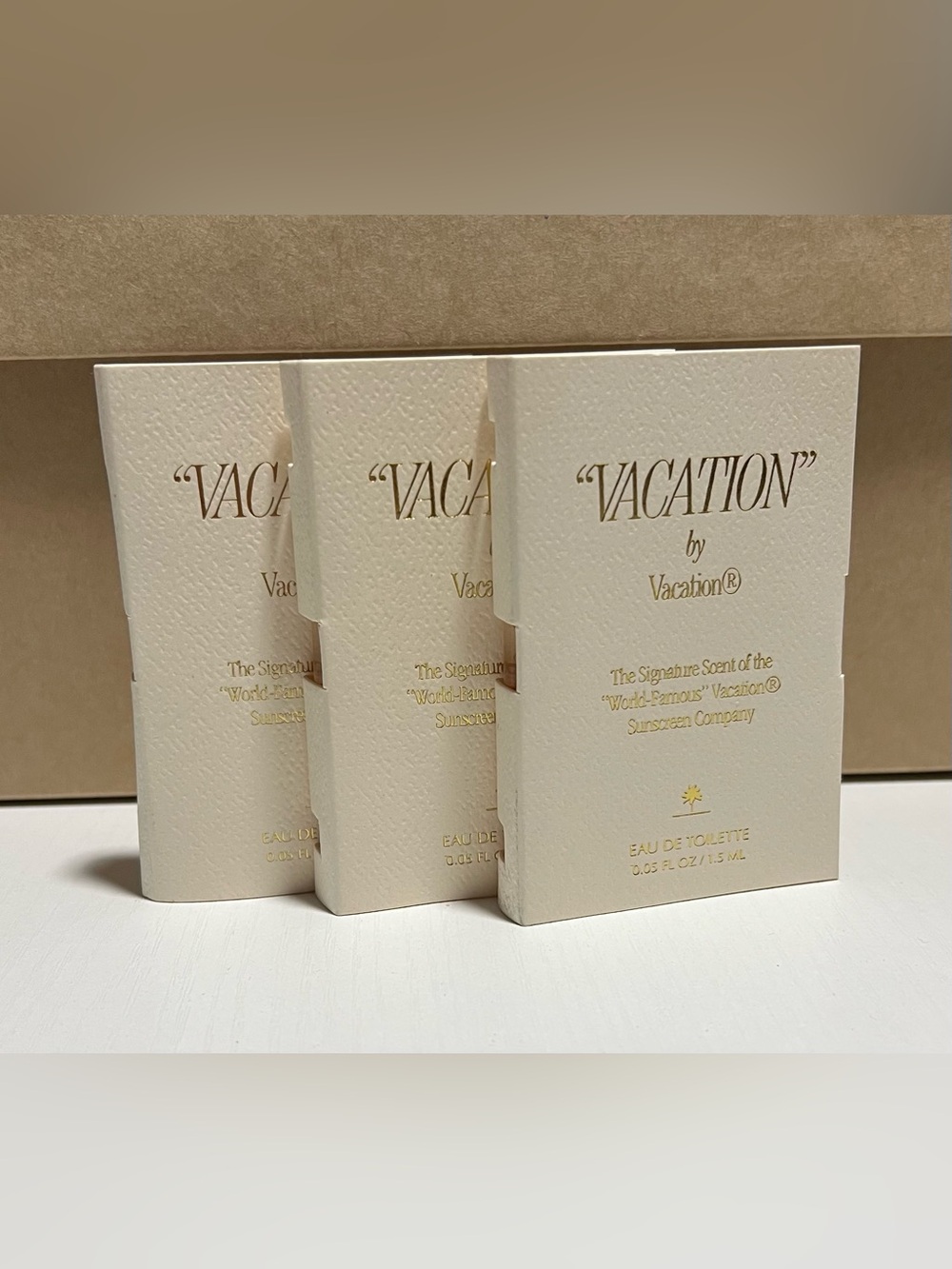 NEW Vacation by Vacation 1.5ml Vial Samples-Set of 3